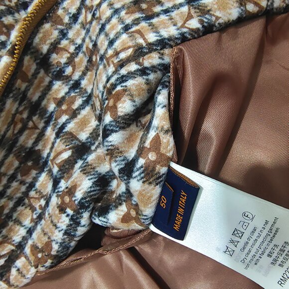 Louis Vuitton Embroidered Check Brown Jacket - Picture 8 of 12